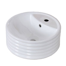 Load image into Gallery viewer, ELITE High Temperature Grade A Ceramic Bathroom Sink With Unique Round Design 4927