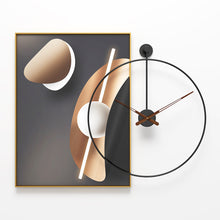 Load image into Gallery viewer, Jeezi Oversize Espana Style Wall Clocks with Walnut Hands for Living Room Decor Minimalism Clock 20" (2 colors)