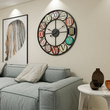 Load image into Gallery viewer, Jeezi Oversized Rustic Wall Clocks for Living Room Decor 20"