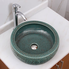 Load image into Gallery viewer, Jade Rock Pattern Porcelain Ceramic Bathroom Sink ELIMAX'S 2001