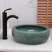 Load image into Gallery viewer, Jade Rock Pattern Porcelain Ceramic Bathroom Sink ELIMAX'S 2001