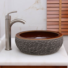 Load image into Gallery viewer, Bronze Glaze Pattern Porcelain Bathroom Sink ELIMAX'S 2002