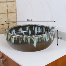 Load image into Gallery viewer, ELIMAX'S American Graffiti Pattern Porcelain Bathroom Sink ELIMAX'S 2006