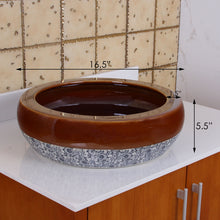 Load image into Gallery viewer, ELIMAX'S Shine Bronze Glaze Pattern Porcelain Bathroom Sink 2007