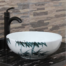 Load image into Gallery viewer, ELIMAX'S Oriental Bamboo Style Porcelain Ceramic Bathroom Vessel Sink 2017