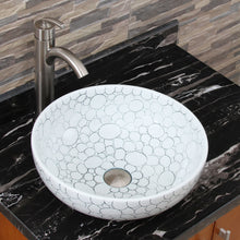 Load image into Gallery viewer, ELIMAX'S Cobblestone Pattern Porcelain Ceramic Bathroom Vessel Sink 2018