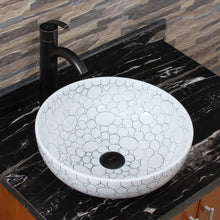 Load image into Gallery viewer, ELIMAX'S Cobblestone Pattern Porcelain Ceramic Bathroom Vessel Sink 2018