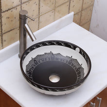 Load image into Gallery viewer, ELIMAX'S Oriental Villages Pattern Porcelain Ceramic Bathroom Vessel Sink 2019