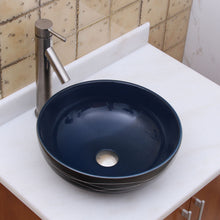 Load image into Gallery viewer, ELIMAX'S Sapphire Glaze Porcelain Ceramic Bathroom Vessel Sink 2021