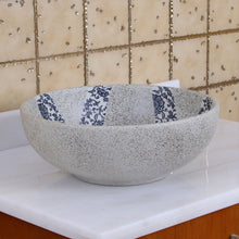 Load image into Gallery viewer, ELIMAX'S Black and Gold Brown Porcelain Ceramic Bathroom Vessel Sink 2004