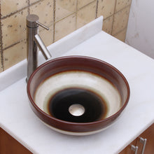 Load image into Gallery viewer, ELIMAX'S Multicolor Glaze Porcelain Ceramic Bathroom Vessel Sink 2026