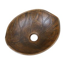 Load image into Gallery viewer, ELITE Oval Matt Glaze Autumn Leave Ceramic Vessel Sink 1562