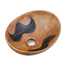 Load image into Gallery viewer, ELITE Oval Matt Yellow Glaze Porcelain Bathroom Vessel Sink 1550