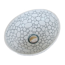 Load image into Gallery viewer, ELITE Oval Cobblestone Pattern Ceramic Bathroom Vessel Sink 1558