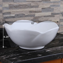 Load image into Gallery viewer, ELITE Grade A Ceramic Bathroom Sink With Lotus Design 301