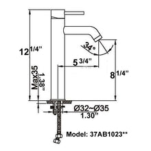 Load image into Gallery viewer, ELITE Modern Bathroom Vessel Sink Faucet F371023