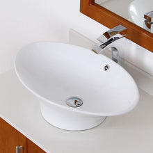 Load image into Gallery viewer, ELITE High Temperature Grade A Ceramic Bathroom Sink With Unique Oval Design 4110