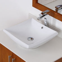 Load image into Gallery viewer, ELITE High Temperature Grade A Ceramic Bathroom Sink With Unique Square Design 4125