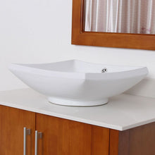 Load image into Gallery viewer, ELITE High Temperature Grade A Ceramic Bathroom Sink With Unique Square Design 4125