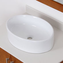 Load image into Gallery viewer, ELITE High Temperature Grade A Ceramic Bathroom Sink With Unique Oval Design 4312