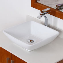 Load image into Gallery viewer, ELITE High Temperature Grade A Ceramic Bathroom Sink With Unique Square Design 4322