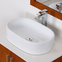 Load image into Gallery viewer, ELITE High Temperature Grade A Ceramic Bathroom Sink With Unique Oval Design 4352