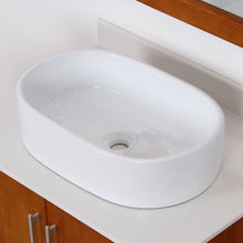 Load image into Gallery viewer, ELITE High Temperature Grade A Ceramic Bathroom Sink With Unique Oval Design 4352