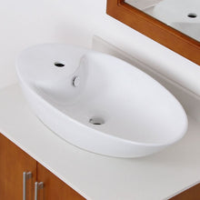 Load image into Gallery viewer, ELITE Grade A Ceramic Bathroom Sink With Unique Oval Design 4704