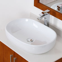 Load image into Gallery viewer, ELITE Grade A Ceramic Bathroom Sink With Unique Oval Design 4916
