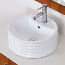 Load image into Gallery viewer, ELITE High Temperature Grade A Ceramic Bathroom Sink With Unique Round Design 4927