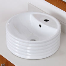 Load image into Gallery viewer, ELITE High Temperature Grade A Ceramic Bathroom Sink With Unique Round Design 4927