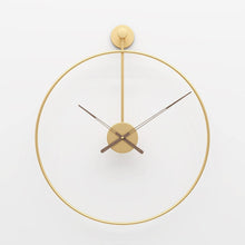 Load image into Gallery viewer, Jeezi Oversize Espana Style Wall Clocks with Walnut Hands for Living Room Decor Minimalism Clock 20" (2 colors)