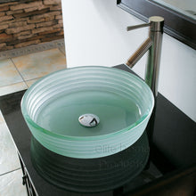 Load image into Gallery viewer, Double Layers Glass Sink with Flat-Base 53N