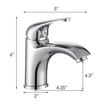Load image into Gallery viewer, ELITE Luxury Short Single Handle Bathroom Lavatory faucet 57201C
