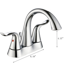 Load image into Gallery viewer, ELITE Three Holes Two Handles Bathroom Lavatory Faucet 58202