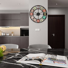 Load image into Gallery viewer, Jeezi Oversized Rustic Wall Clocks for Living Room Decor 20"