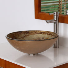 Load image into Gallery viewer, ELITE Modern Design Tempered Glass Bathroom Vessel Sink 7003