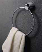 Load image into Gallery viewer, Modern Chrome Bathroom Towel Ring 82102
