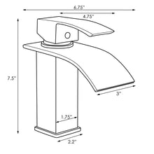Load image into Gallery viewer, ELITE Modern Bathroom Sink Waterfall Faucet 8803