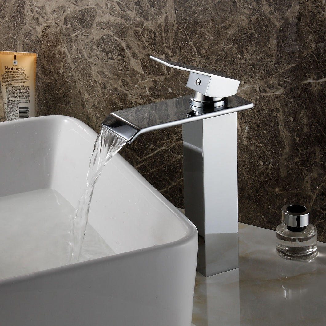 ELITE Water Fall Design Single Lever Vessal Sink Faucet 8816