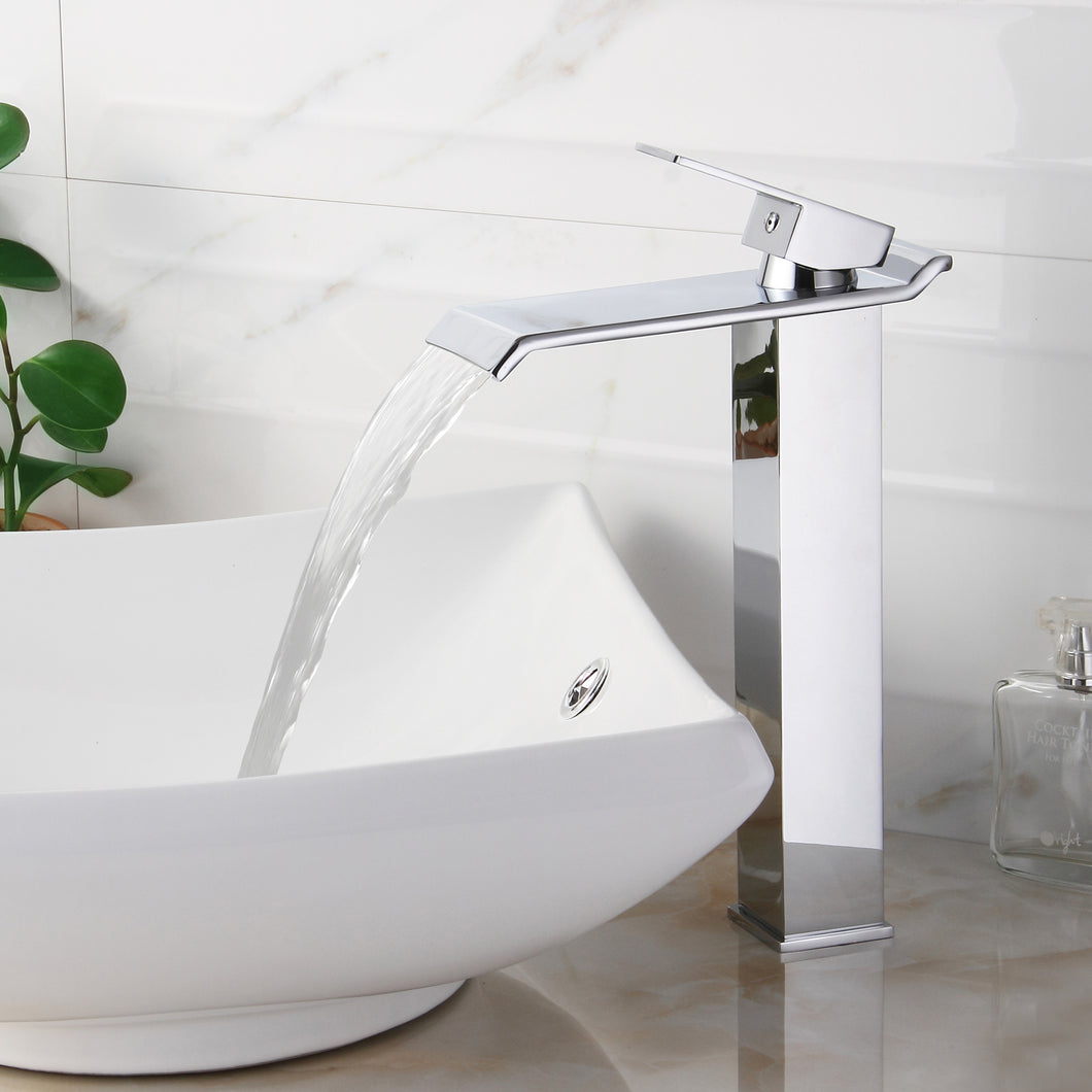 ELITE Water Fall Design Single Lever Vessal Sink Faucet 8818