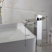 Load image into Gallery viewer, ELITE Water Fall Design Single Lever Vessal Sink Faucet 8818