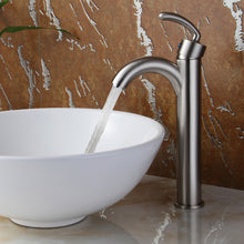 Load image into Gallery viewer, ELITE Modern Design Single Lever Tall Vessel Sink Faucet 882002
