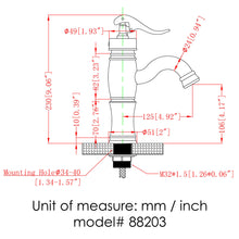 Load image into Gallery viewer, ELITE Single Lever Basin Sink Faucet 882003