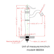 Load image into Gallery viewer, ELITE Bathroom Single Lever Vessel Sink Faucet 882004