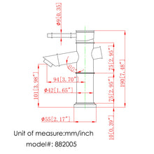 Load image into Gallery viewer, ELITE Bathroom Single Lever Basin Faucet 882005