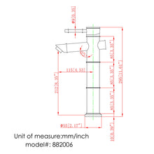 Load image into Gallery viewer, ELITE Bathroom Single Lever Basin Vessel Faucet 882006