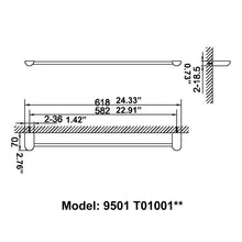 Load image into Gallery viewer, Towel Bar 9501T01001C