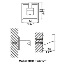 Load image into Gallery viewer, CAE Contemporary Bathroom Towel Hook Products 9504T03012C