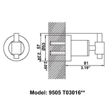 Load image into Gallery viewer, CAE Contemporary Bathroom Towel Hook 9505T03016C
